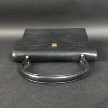 ER0315-7-3 GIVENCHY ハンドバッグ ブラック レザー ジバンシー フォーマル 内側劣化有 キズスレ有 22×25×8㎝ 80サイズ_画像5