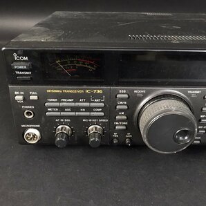 ER0315-51-7 現状品 ICOM HF/50MHｚ TRANSCEIVER IC-736 とれない汚れ有 アイコム トランシーバー アマチュア無線 120サイズ の画像3