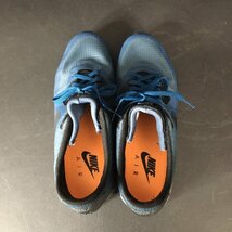 ER0328-12-3 NIKE スニーカー 806808-400 AIRMAX ブルー エアマックス オレンジ 靴 ナイキ 24.5cm スレ有 80サイズ_画像2