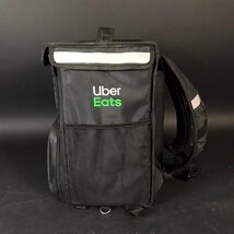 ER0329-35-3 Uber Eats 配達用かばん リュックサック 保冷バッグ 大型 スレ有 べたつき有 ウーバーイーツ 45×45×26㎝ 140サイズ_画像2