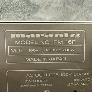 □t2311 中古★marantz マランツ PM-16F プリメインアンプの画像9