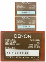 □t1939　中古★DENON　SC-T555SA/SC-C555SA　デノン　スピーカーセット【直接引き取り限定・愛知県】_画像9