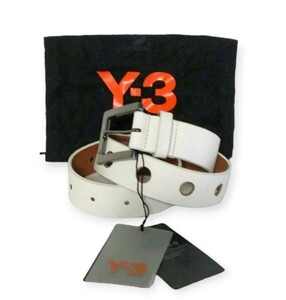 激レア!! 新品 未使用 Y-3 コレクションライン デザイン ベルト ホワイト メンズ M 90cm ワイスリー ヨウジヤマモト Y's