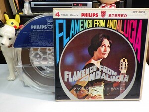 【￥1,000～】Reel-to-reel-tape 7inch｜オープンリール★4TRACK/VICTOR★FLAMENCO from ANDALUCIA｜Paco De Lucia　パコ・デ・ルシア