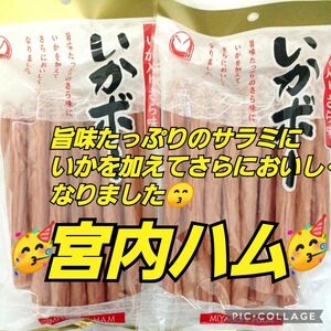 山形の味★おいしい山形 宮内ハム いかぼー サラミ おつまみ ビールおやつ (´へεへ`*)