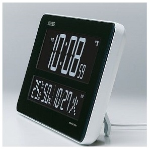 最落1円 特価 訳有り品 セイコー電波置き掛け時計  DL208W (M185)の画像3