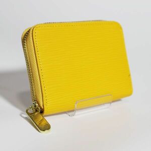  change purse . coin case lady's original leather yellow yellow luck with money new goods free shipping EP-YW 1 jpy 1