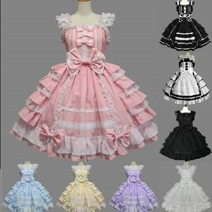  new arrival fine quality sroli Lolita ga- Lee punk gothic meido cosplay One-piece dress Classic Lolita dress . сolor selection possible 