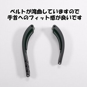 ロレックス用 互換ラバーベルト オイスターフレックスタイプ ブラック 幅20mm の画像4