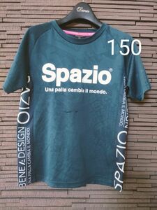 Tシャツ 半袖 サッカーブランド　150 半袖シャツtシャツSPazio スパッツィオ　ネイビー