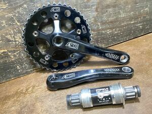 OLD MTB【 AC MINI MAX CRANK 】 ADVENTURE COMPONENTS MADE IN USA クランクセット PCD110-165 42T 中古品 検) Vintage XC DH 90‘s 80’s