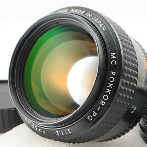 ★美品★ MINOLTA ミノルタ MC ROKKOR-PG 58mm F1.2 鷹の目ロッコール 付属品付★清潔感溢れる綺麗な外観! クモリなし! 細かく動作確認済!の画像1