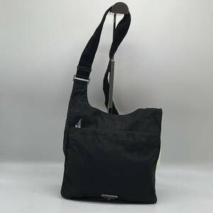 ★BN4167●PRADA プラダ テスートナイロン ショルダーバッグ 肩掛け　斜め掛け ブラック系