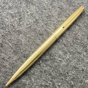 PE1963□PLATINUM プラチナ ツイスト式 回転式 シャープペンシル R14K GOLDHONEST PENCIL“A” 筆記確認済み ★イニシャル入り