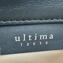 ★BN4404●ultima TOKYO ウルティマトーキョー レザー ショルダーバッグ メンズ ブラック 黒 革 斜め掛け ボディバッグ サコッシュ_画像6