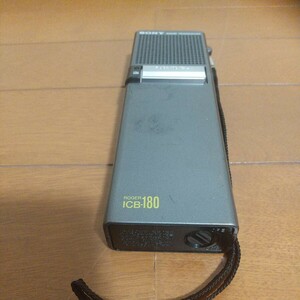 ICB-180 8ch27.144対応に変更 電解コン交換/調整 大変小型 アンテナも良い 100mw SONY CBトランシーバー 説明写真十分確認要