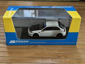 インターアライド製 HONDA CIVIC Type-R Spoon SPRPORTS EK9 ホワイト 1/43