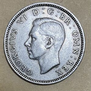 イギリス 1シリング ジョージア 1950年 外国コイン 送料無料 イギリス古銭 外国古銭 アンティークコイン 雑貨の画像1