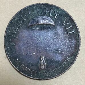 MERCURYⅦ マーキュリー7 記念メダル/コイン 米国有人宇宙ミッション宇宙 Mercury 7 マーキュリーセブン 外国コイン アメリカコインの画像1