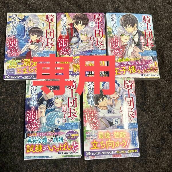 専用　　　/騎士団長の息子は悪役令嬢を溺愛する 1〜5/完結セット