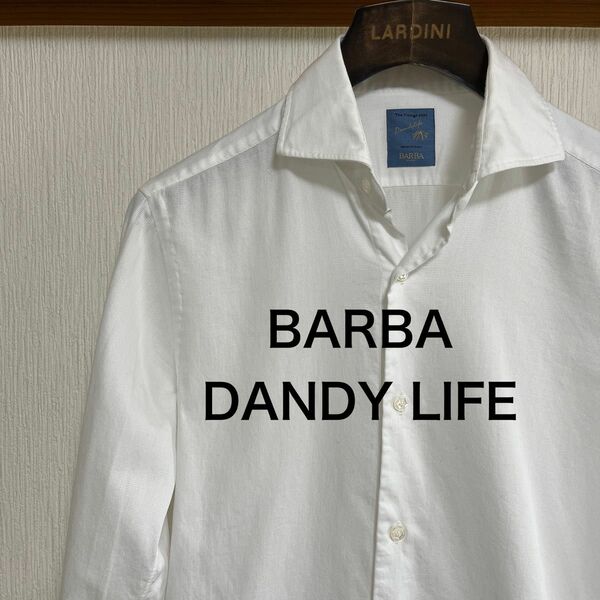 【美品】BARBA DANDY LIFE セミワイドシャツ　NEW BRUNO