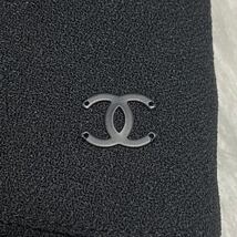 本物 シャネル COCO装飾 ココマーク フレア ティアード スカート 46 ブラック 黒 CHANEL 大きいサイズ レターパックプラス可_画像3