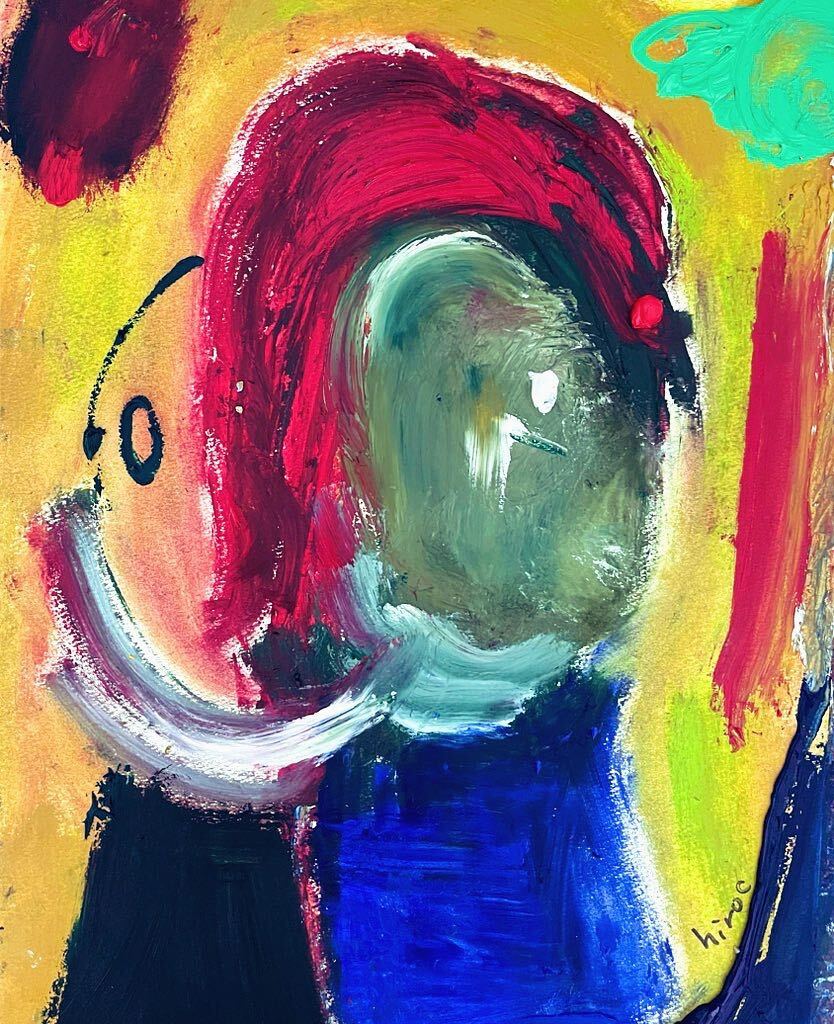 Künstler Hiro C Unter dem bösen Stern, Malerei, Ölgemälde, Abstraktes Gemälde
