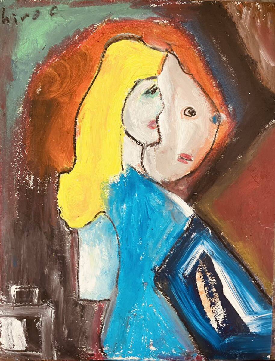 絵描きhiro C｢ラジオスターと一緒｣, 絵画, 水彩, 抽象画