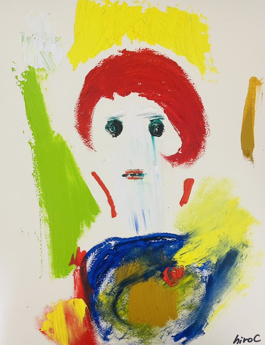 Artista Hiro C: ¿Cómo está mami, Cuadro, acuarela, Pintura abstracta