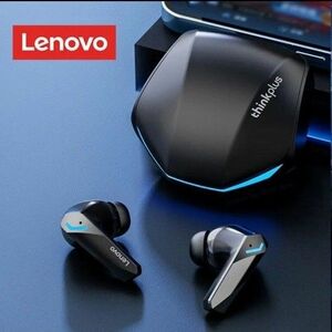 【新品未開封】レノボ Lenovo Bluetooth 5.3 Gm2pro 黒 ブラック ワイヤレスイヤホン