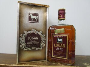 ローガン デラックス スコッチ ウイスキー 特級 従価表記 760ml 43% LOGAN DE LUXE 古酒 未開栓 箱付き ホワイトホース WHITE HORSE/B36167