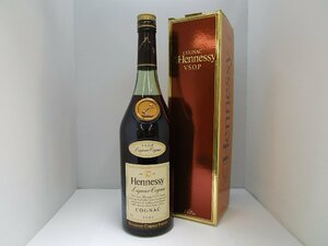 ヘネシー VSOP スリムボトル グリーン 1000ml/1L 40% Hennessy コニャックブランデー 未開栓 古酒 箱付き /B36207
