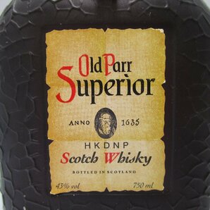オールドパ― スペリオール 750ml 43% Old Parr Superior スコッチウイスキー 未開栓 古酒 /A38468の画像2