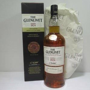 グレンリベット マスター ディスティラリーズ リザーブ シングルモルト THE GLENLIVET 1000ml スコッチ 未開栓 古酒 箱,保護紙付き/B36252の画像1