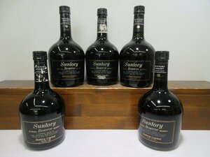 5 pcs set Suntory special reserve SUNTORY 750-760ml domestic production whisky not yet . plug old sake shipping destination Hiroshima prefecture limitation together 1 jpy start /4-12-8