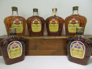 6本セット クラウンローヤル Crown Royal 750ml 40% カナディアンウイスキー 未開栓 古酒 まとめて 1円スタート/4-16-6