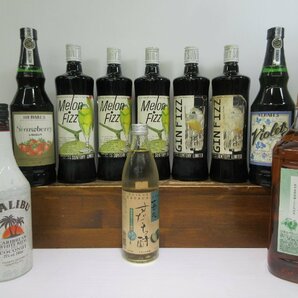 10本セット リキュール(梅酒,ラム,ジン,メロン,バイオレット,ストロベリー,すだち酎) 500-1800ml 未開栓 古酒 まとめて 1円スタート/4-24-4の画像1