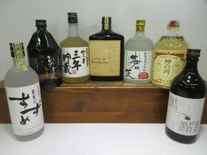 7本セット 麦焼酎(博多の華,蒼天,それから,銀座のすずめ,ひたぞう,神の河,黒一てん) 720ml 25-40% 未開栓古酒 まとめて 1円スタート/4-24-3