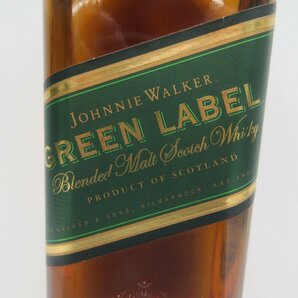 ジョニーウォーカー グリーンラベル 15年 JOHNNIE WALKER GREEN LABEL 1000ml 43% スコッチウイスキー 未開栓 古酒 箱付き/B32462の画像3