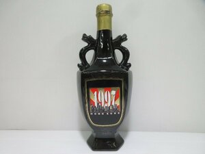 1997 香港回帰中国記念 正宗紹興老酒 陶器 HONG KONG Fine Old Shaoxing Chiew 500ml/1000g 18% 中国酒 未開栓 古酒/A39635