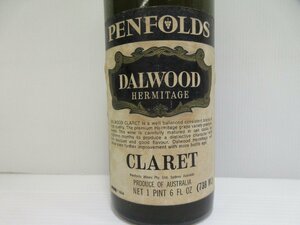 ペンフォールド エルミタージュ ヴィンテージ 1971 PENFOLDS DALWOOD HERMITAGE 738ml 14度未満 未開栓 古酒 漏れ跡有り/B34152