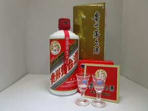 貴州茅台酒 マオタイ酒 天女 2023 陶器 500ml(967g) 53% KWEICHOW MOUTAI 中国酒 未開栓 古酒 箱・ミニグラス付/A39747