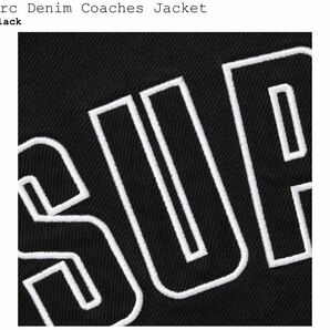【新品未使用】 24SS Supreme Arc Denim Coaches Jacket BLACK Mサイズ の画像3