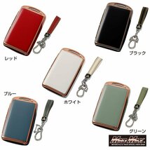 マツダ専用 ゴールドライン TYPE B 3ボタン式 TPUソフト スマートキーケース ブルー/父の日 母の日 プレゼント【メール便送料200円】_画像2