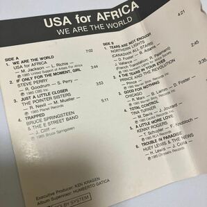 【輸入盤洋楽カセットテープ】USA for AFRICA／ウイ・アー・ザ・ワールド／歌詞付き／マイケル・ジャクソン／カセットテープ多数出品中の画像8