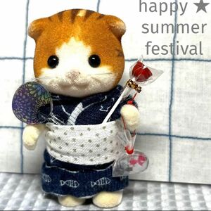 ミニチュア　うちわ　ハンドメイド　金魚　りんご飴　夏祭り　縁日　お祭り　シルバニア　リカちゃん　ねんどろいど　オビツろいど　ドール