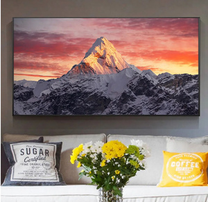  C3181 エベレスト Everest 山 ヒマラヤ キャンバスアートポスター 特大サイズ 70×140cm イラストインテリア 雑貨 海外製 枠なし