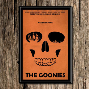  C2386 グーニーズ THE GOONIES キャンバスアートポスター 50×70cm 映画 イラスト インテリア 雑貨 海外製 枠なし D