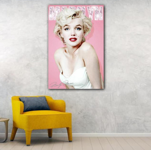  C2887 マリリン・モンロー Marilyn Monroe キャンバスアートポスター 50×75cm イラスト インテリア 雑貨 海外製 枠なし A