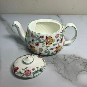 K2404-3154 MINTON HADDON HALL マグカップ＆ソーサー2客/マグカップ/ポット/スプーン/大皿/プレート/ケーキ皿 汚れあり 120サイズ梱包予定の画像7